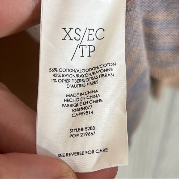 Cabi | Pink / Purple Button Front Lucy Cardigan Size X Small Style #5288 - Picture 7 of 7